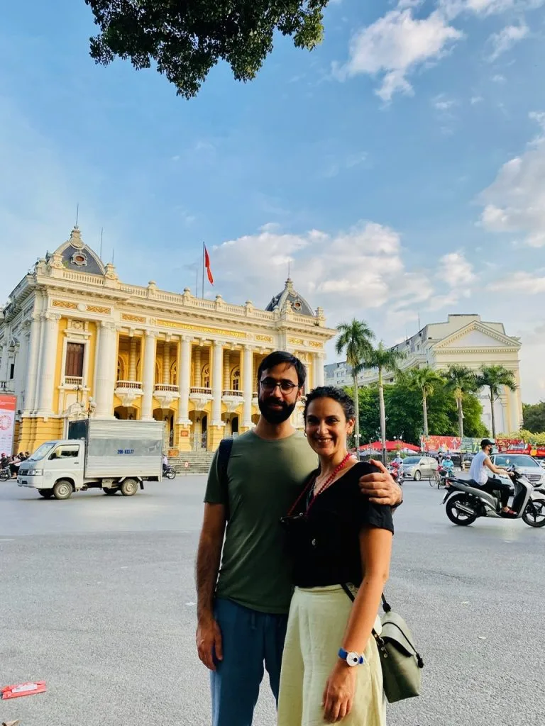 Hanoi Opera House as a romantic French Quarter stop for couples