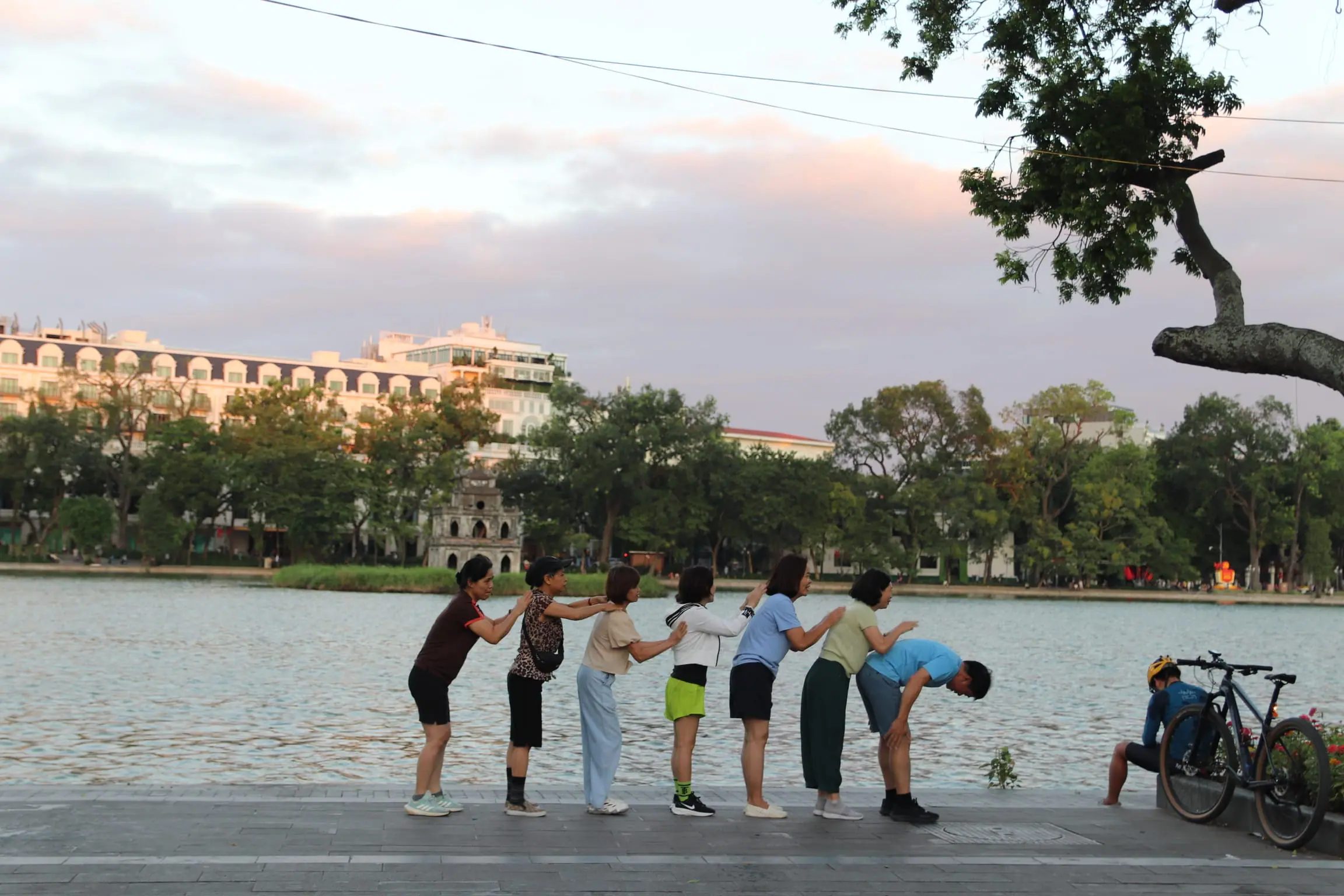 Hanoi street scene for understanding local culture and history