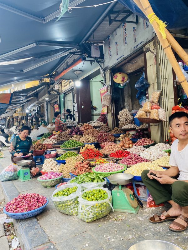 Dong Xuan market scaled Hanoi Vegetarian Street Food Tour & Stories (have a Vegan option)