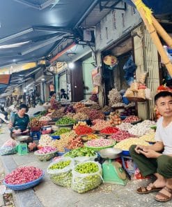 Hanoi Vegetarian Street Food Tour & Stories (have a Vegan option) 18 Dong Xuan market scaled Hanoi Vegetarian Street Food Tour & Stories (have a Vegan option)