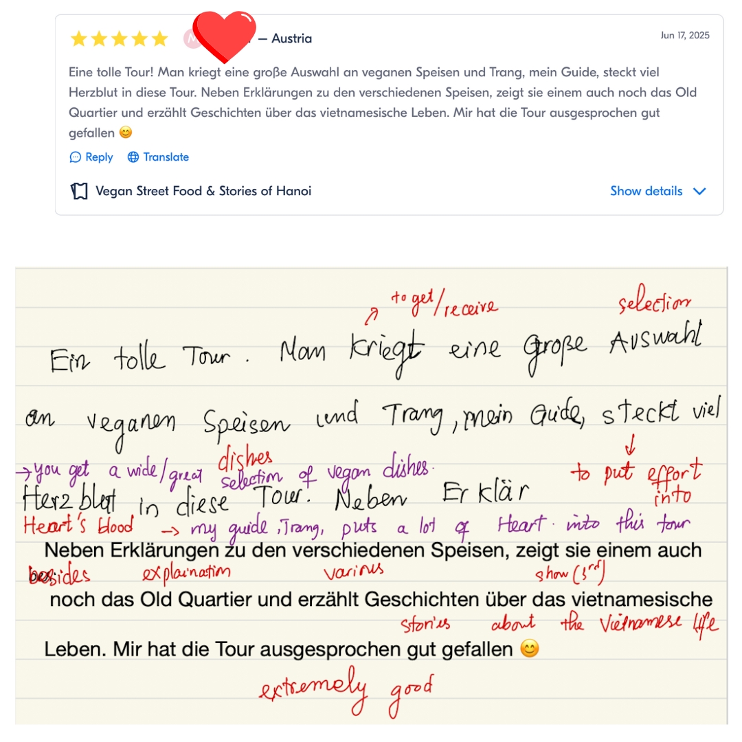 German review ❤️ Words That Travel: Herzblut, Tâm Huyết, and the Soul of Hanoi